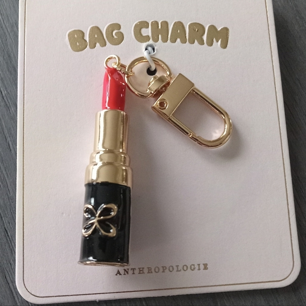 Anthro Lipstick Bag Charm